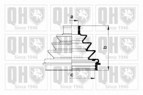 Комплект пылника, приводной вал QUINTON HAZELL QJB576