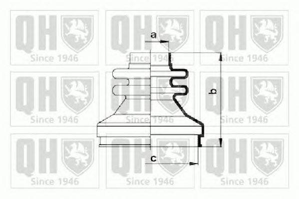 Комплект пылника, приводной вал QUINTON HAZELL QJB789