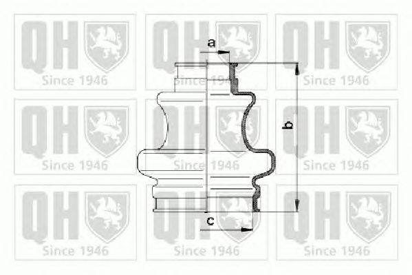 Комплект пылника, приводной вал QUINTON HAZELL QJB906