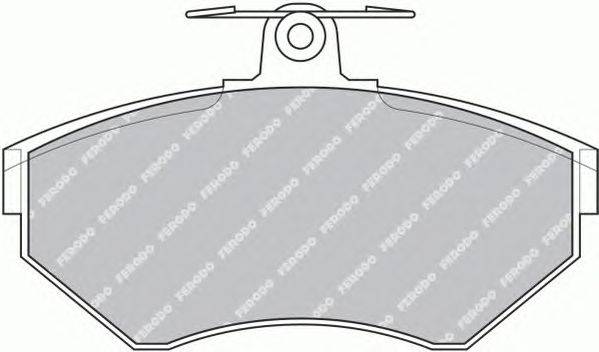 Комплект тормозных колодок, дисковый тормоз FERODO 21945