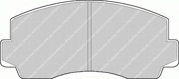 Комплект тормозных колодок, дисковый тормоз FERODO 20476