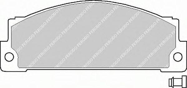 Комплект тормозных колодок, дисковый тормоз FERODO 20647