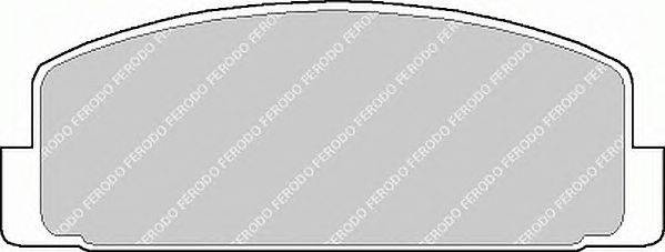 Комплект тормозных колодок, дисковый тормоз FERODO FDB372