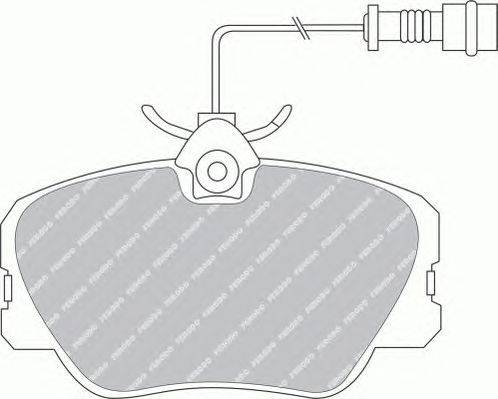 Комплект тормозных колодок, дисковый тормоз FERODO 20941