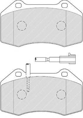 Комплект тормозных колодок, дисковый тормоз FERODO FDB4320