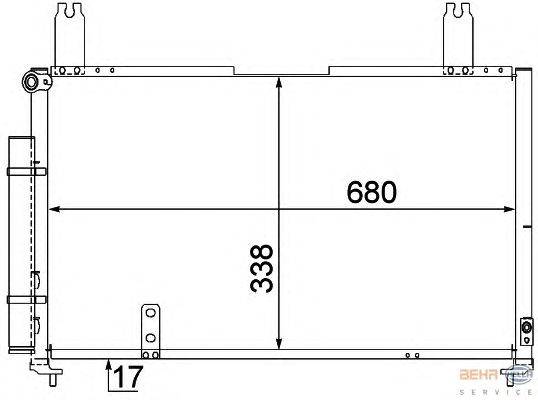 Конденсатор, кондиционер HELLA 8FC 351 309-121