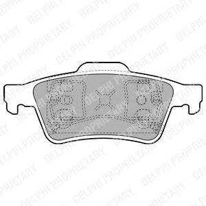 Комплект тормозных колодок, дисковый тормоз DELPHI LP1726