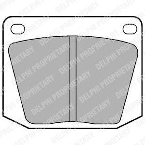 Комплект тормозных колодок, дисковый тормоз DELPHI LP32