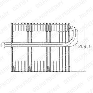 Испаритель, кондиционер DELPHI TSP0525002V