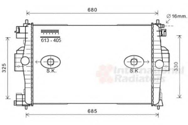 Радиатор, охлаждение двигателя SCHLIECKMANN 60092280