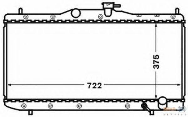 Радиатор, охлаждение двигателя HELLA 8MK 376 773-261