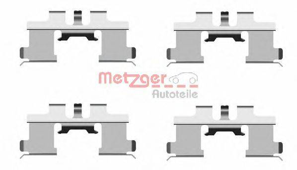 Комплектующие, колодки дискового тормоза METZGER 1091677