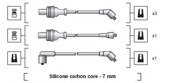 Комплект проводов зажигания MAGNETI MARELLI 941318111016