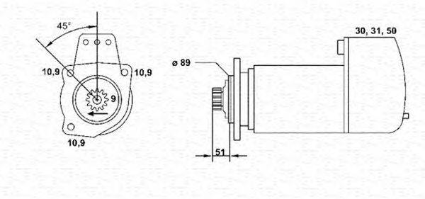 Стартер MAGNETI MARELLI 943252045010