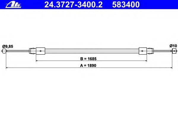 Трос, стояночная тормозная система COFLE 107633