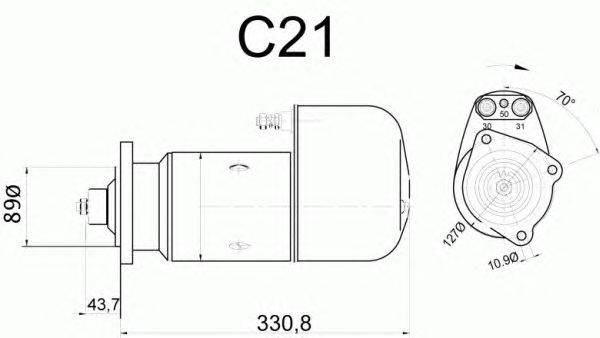 Стартер EFEL 22654