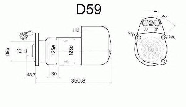 Стартер EFEL 22747