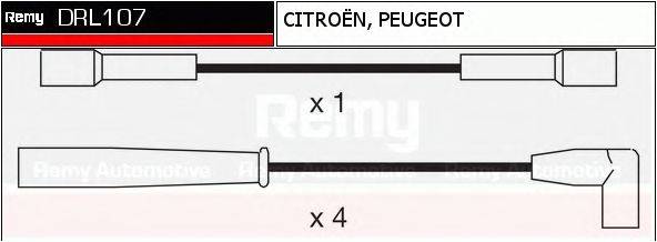 Комплект проводов зажигания DELCO REMY DRL107