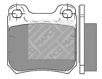MAPCO (НОМЕР: 6356) Комплект тормозных колодок, дисковый тормоз