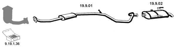 Система выпуска ОГ EBERSPÄCHER 262234
