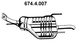 Глушитель выхлопных газов конечный EBERSPÄCHER 674.4.007