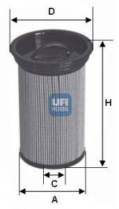 Топливный фильтр UFI 2600500