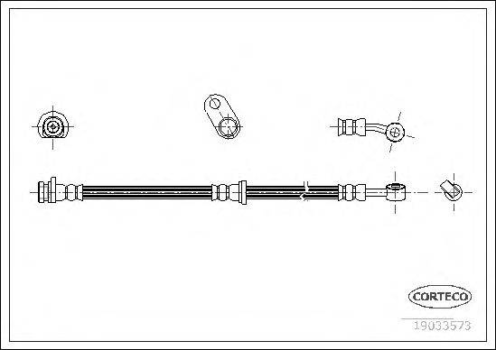 Тормозной шланг CORTECO 19033573