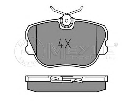 Комплект тормозных колодок, дисковый тормоз MEYLE 21068