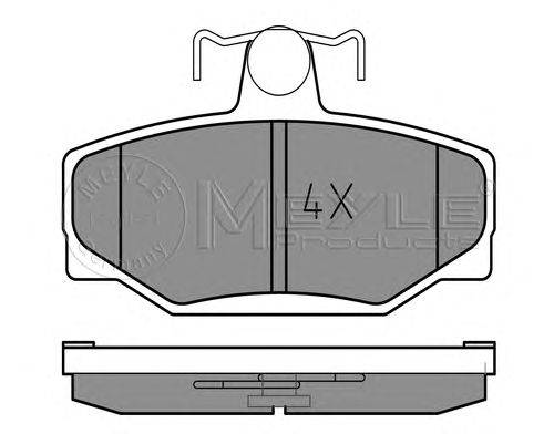 Комплект тормозных колодок, дисковый тормоз MEYLE 0252138513