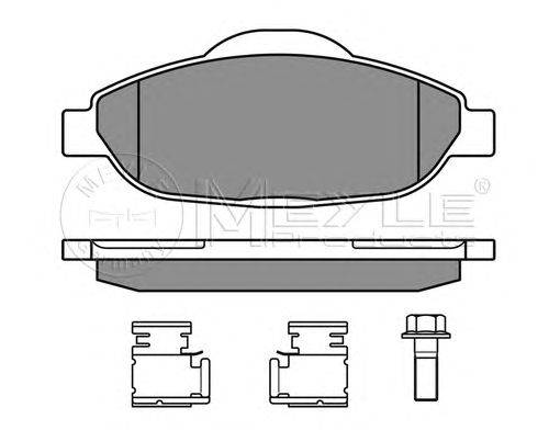Комплект тормозных колодок, дисковый тормоз MEYLE 24660