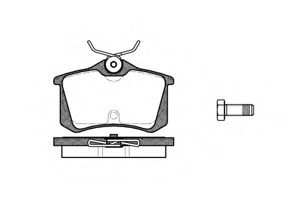 Комплект тормозных колодок, дисковый тормоз QH Benelux 7001