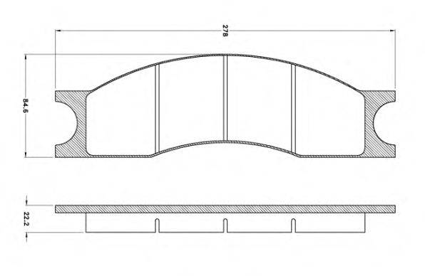 Комплект тормозных колодок, дисковый тормоз REMSA JCA1001