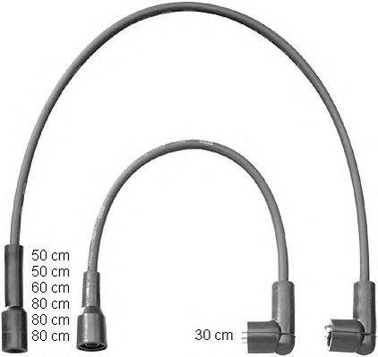 Комплект проводов зажигания BERU ZEF1387