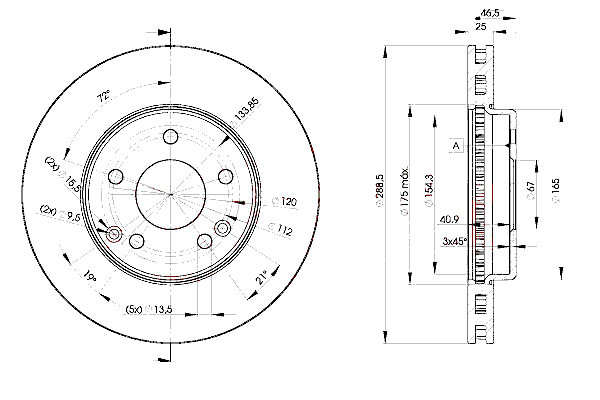 Тормозной диск ICER 78BD0410