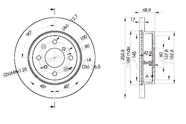 Тормозной диск ICER 78BD0715