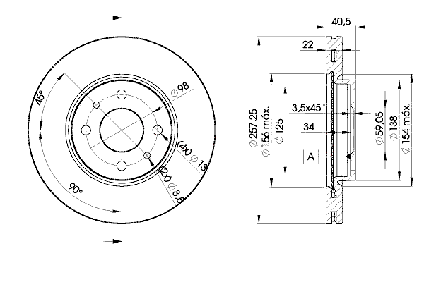Тормозной диск ICER 78BD1650