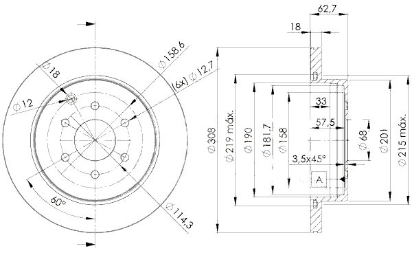 Тормозной диск ICER 78BD4203