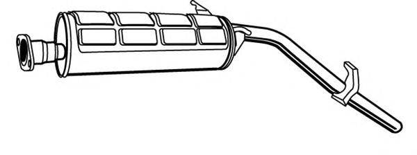 Глушитель выхлопных газов конечный WALKER 15834