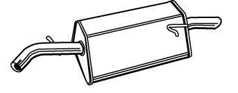 Глушитель выхлопных газов конечный WALKER 21410