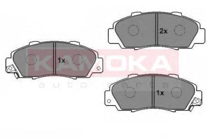 Комплект тормозных колодок, дисковый тормоз KAMOKA 1011810