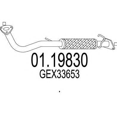 Труба выхлопного газа MTS 01.19830