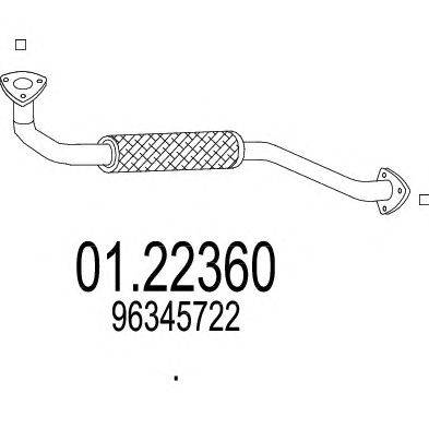 Труба выхлопного газа MTS 01.22360
