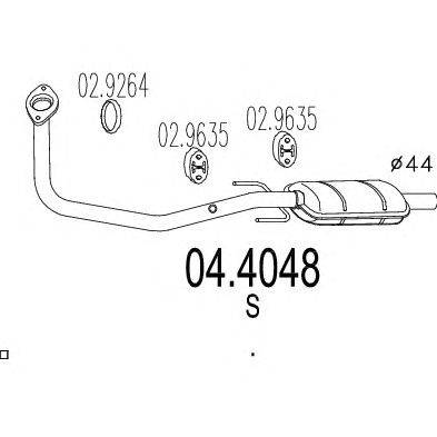 Катализатор MTS 04.4048