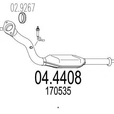 Катализатор MTS 04.4408