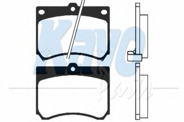 Комплект тормозных колодок, дисковый тормоз KAVO PARTS BP4518