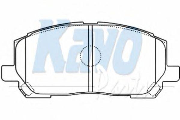 Комплект тормозных колодок, дисковый тормоз KAVO PARTS BP-9095