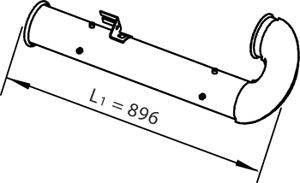 Труба выхлопного газа DINEX 21790