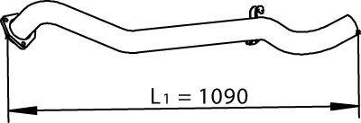 Труба выхлопного газа DINEX 74507