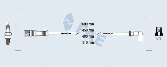 Комплект проводов зажигания FAE 85990