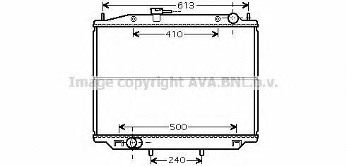 Радиатор, охлаждение двигателя AVA QUALITY COOLING DN2265